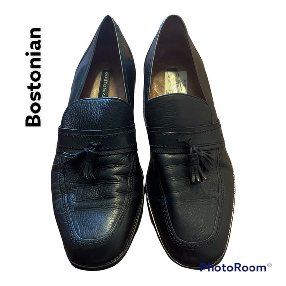 Men's Leather Dress Shoes by Bostonian Sz 12 Made in Italy - Picture 1 of 12